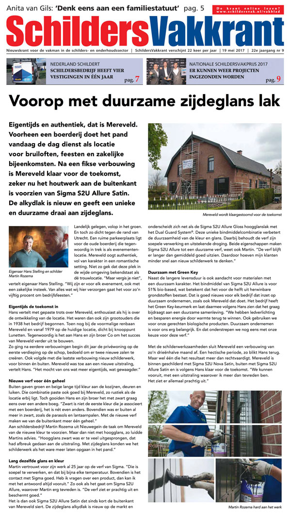 Schilders Vakkrant editie 9, 2017 Martin Rozema Schilderwerken - Schilders Vakkrant editie 9, 2017